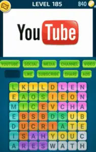 Words Crush Level 185 Answers Puzzle
