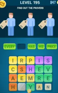 Words Crush Level 195 Answers Puzzle
