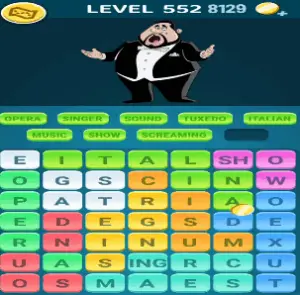 Words Crush Level 552 Answers Puzzle