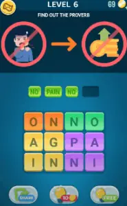 Words Crush Level 6 Answers Puzzle