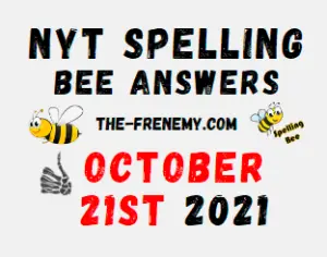 NYT Spelling Bee Answers Puzzle October 21 2021