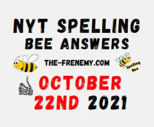NYT Spelling Bee Solver October 22 2021 Answers Puzzle