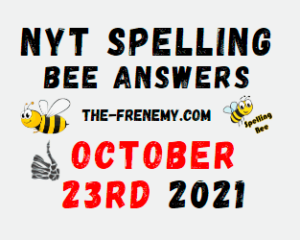 NYT Spelling Bee Solver October 23 2021 Answers Puzzle