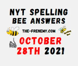 NYT Spelling Bee Solver October 28 2021 Answers Puzzle