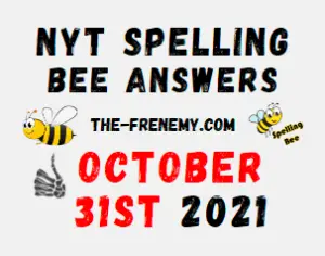 NYT Spelling Bee Solver October 31 2021 Answers Puzzle