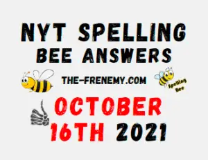 Spelling Bee NYT October 16 2021 Answers Puzzle Today