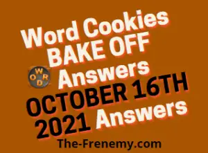 Word Cookies Bake Off October 16 2021 Answers Puzzle Today