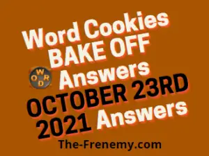 Word Cookies Bake Off Puzzle October 23 2021 Answers