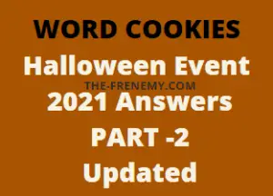 Word Cookies Halloween Event 2021 Answers and Solution All Levels Part 2