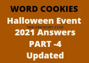 Word Cookies Halloween Event 2021 Answers and Solution All Levels Part 4
