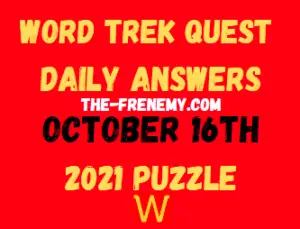 Word Trek Daily Quest October 16 2021 Answers Puzzle