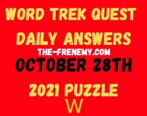 Word Trek Daily Quest October 28 2021 Answers Puzzle