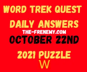 Word Trek Daily Quest Puzzle October 22 2021 Answers