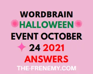 Wordbrain Halloween Event October 24 2021 Answers Puzzle