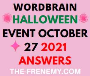 Wordbrain Halloween Event October 27 2021 Answers Puzzle
