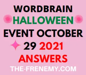 Wordbrain Halloween Event October 29 2021 Answers Puzzle