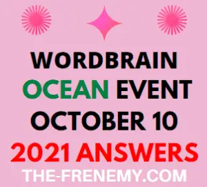 Wordbrain Ocean Event October 10 2021 Answers Puzzle
