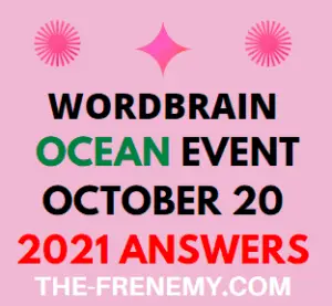 Wordbrain Ocean Event October 20 2021 Answers Puzzle