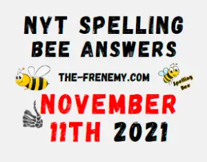 NYT Spelling Bee Solver November 11 2021 Answers Puzzle