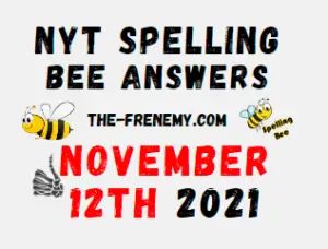NYT Spelling Bee Solver November 12 2021 Answers Puzzle