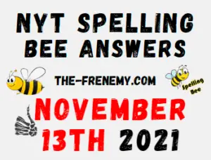 NYT Spelling Bee Solver November 13 2021 Answers Puzzle
