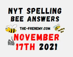 NYT Spelling Bee Solver November 17 2021 Answers Puzzle