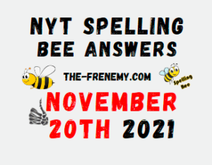 NYT Spelling Bee Solver November 20 2021 Answers Puzzle