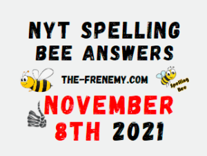 NYT Spelling Bee Solver November 8 2021 Answers Puzzle