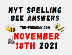 Nyt Spelling Bee Solver November 18 2021 Answers Puzzle