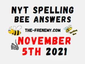 Nyt Spelling Bee Solver November 5 2021 Answers Puzzle