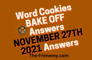 Word Cookies Bake Off November 27 2021 Answers Puzzle