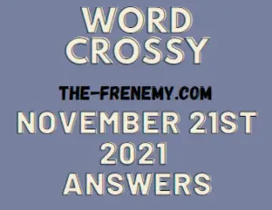 Word Crossy Daily November 21 2021 Answers Puzzle