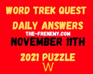 Word Trek Quest Daily November 11 2021 Answers Puzzle