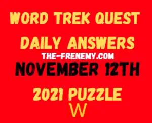 Word Trek Quest Daily November 12 2021 Answers Puzzle