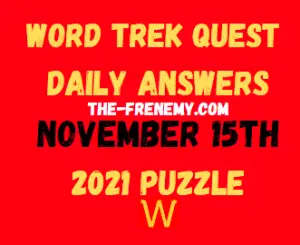 Word Trek Quest Daily November 15 2021 Answers Puzzle