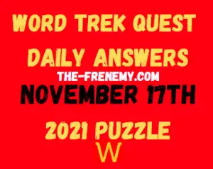 Word Trek Quest Daily November 17 2021 Answers Puzzle