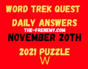 Word Trek Quest Daily November 20 2021 Answers Puzzle