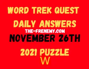 Word Trek Quest Daily November 26 2021 Answers Puzzle