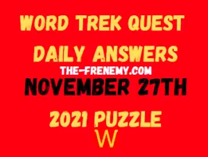 Word Trek Quest Daily November 27 2021 Answers Puzzle