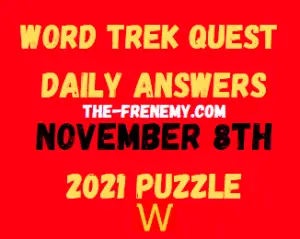 Word Trek Quest Daily November 8 2021 Answers Puzzle