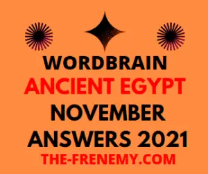 Wordbrain Ancient Egypt Event November 2021 Answers Puzzle