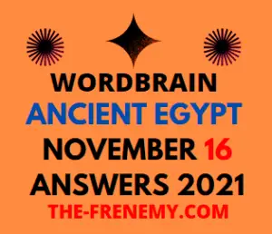 Wordbrain Ancient Egypt November 16 2021 Answers Puzzle