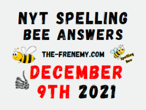 NYT Spelling Bee Daily Puzzle December 9 2021 Answers