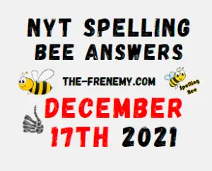 NYT Spelling Bee Solver December 17 2021 Answers