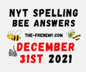 NYT Spelling Bee Solver December 31 2021 Answers Puzzle
