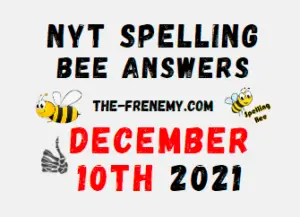 NYT Spelling Bee Solver Puzzle December 10 2021 Answers