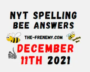 NYT Spelling Bee Solver Puzzle December 11 2021 Answers