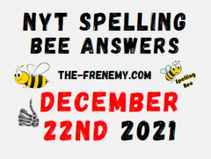 NYT Spelling Bee Solver Puzzle December 22 2021 Answers