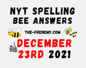 NYT Spelling Bee Solver Puzzle December 23 2021 Answers