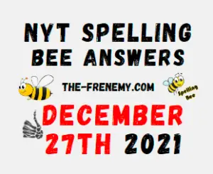 NYT Spelling Bee Solver Puzzle December 27 2021 Answers